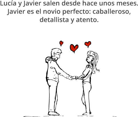 Lucía Y Javier Son Novios Siguiente Escena - Para Un Novio Machista (715x470), Png Download