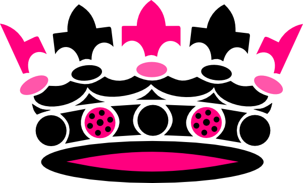 Black Crown Calm Clip Art - Keep Calm Crown Pink (600x362), Png Download