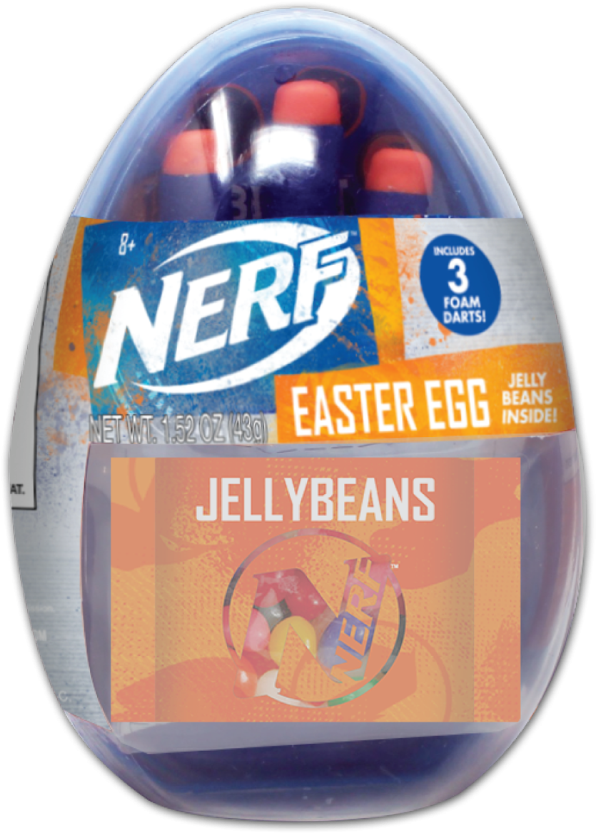 Nerf Nerf Large Easter Egg - Nerf (899x1280), Png Download