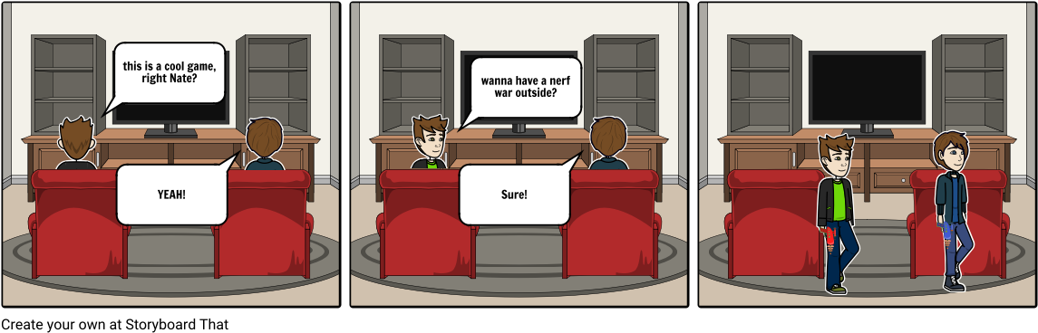 Nerf War - Cartoon (1164x385), Png Download