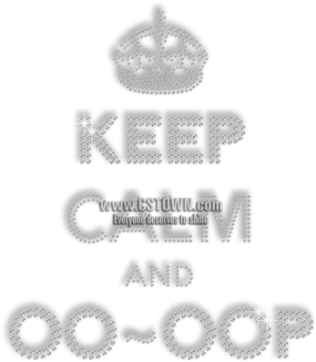 Pure Crystal Crown And Keep Calm Rhinestone Iron Ons - Line Art (450x450), Png Download