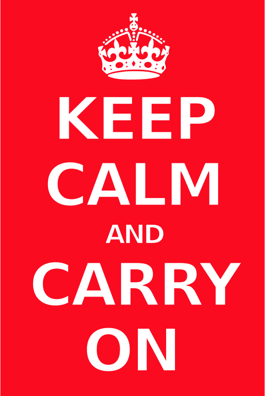 Png Free Library Poster Medium Image Png - Keep Calm And Carry On Svg (536x800), Png Download