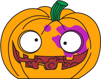 Puking Pumpkin Orange - Grossery Gang Puking Pumpkin (400x400), Png Download