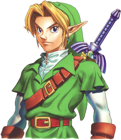 Legend Of Zelda Ocarina Of Time Art (537x600), Png Download