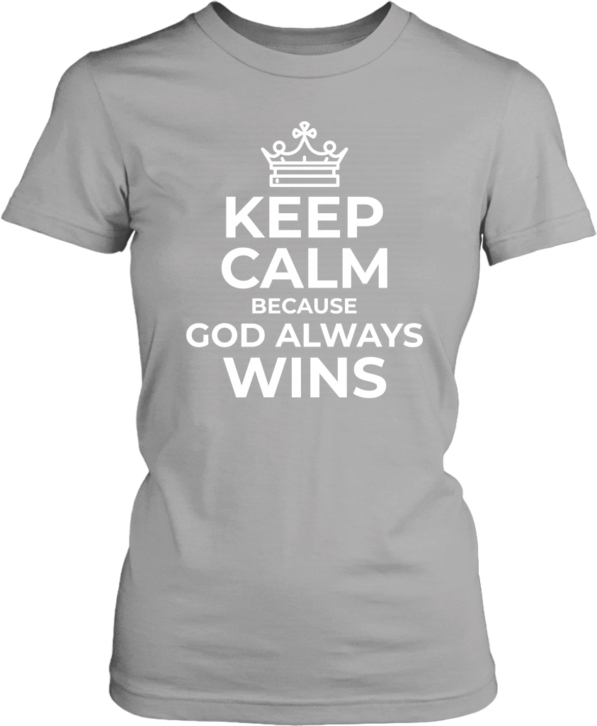 Keep Calm Because God Always Wins T-shirt - Hearts And Paws T-shirt For Animal (1024x1024), Png Download