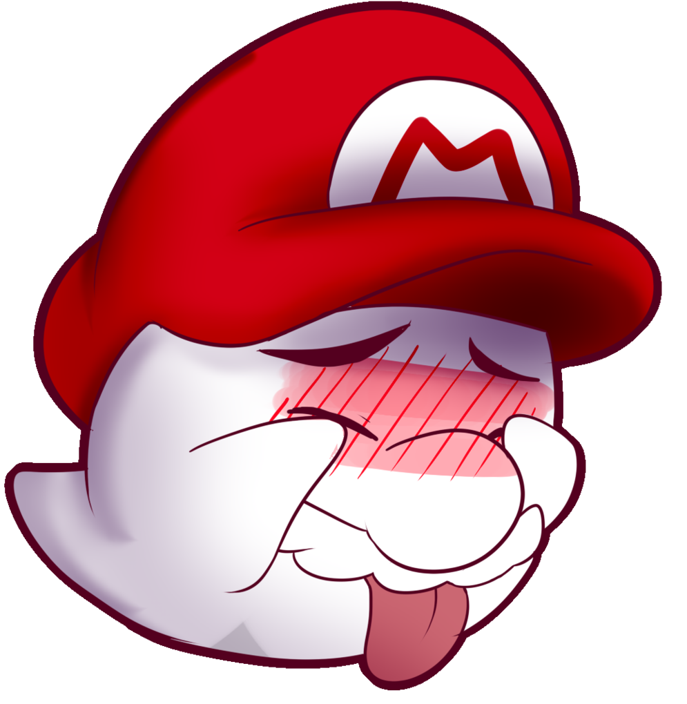 Shy Mario By Baconbloodfire Png Free Library - Boo Mario Bros (1024x1076), Png Download