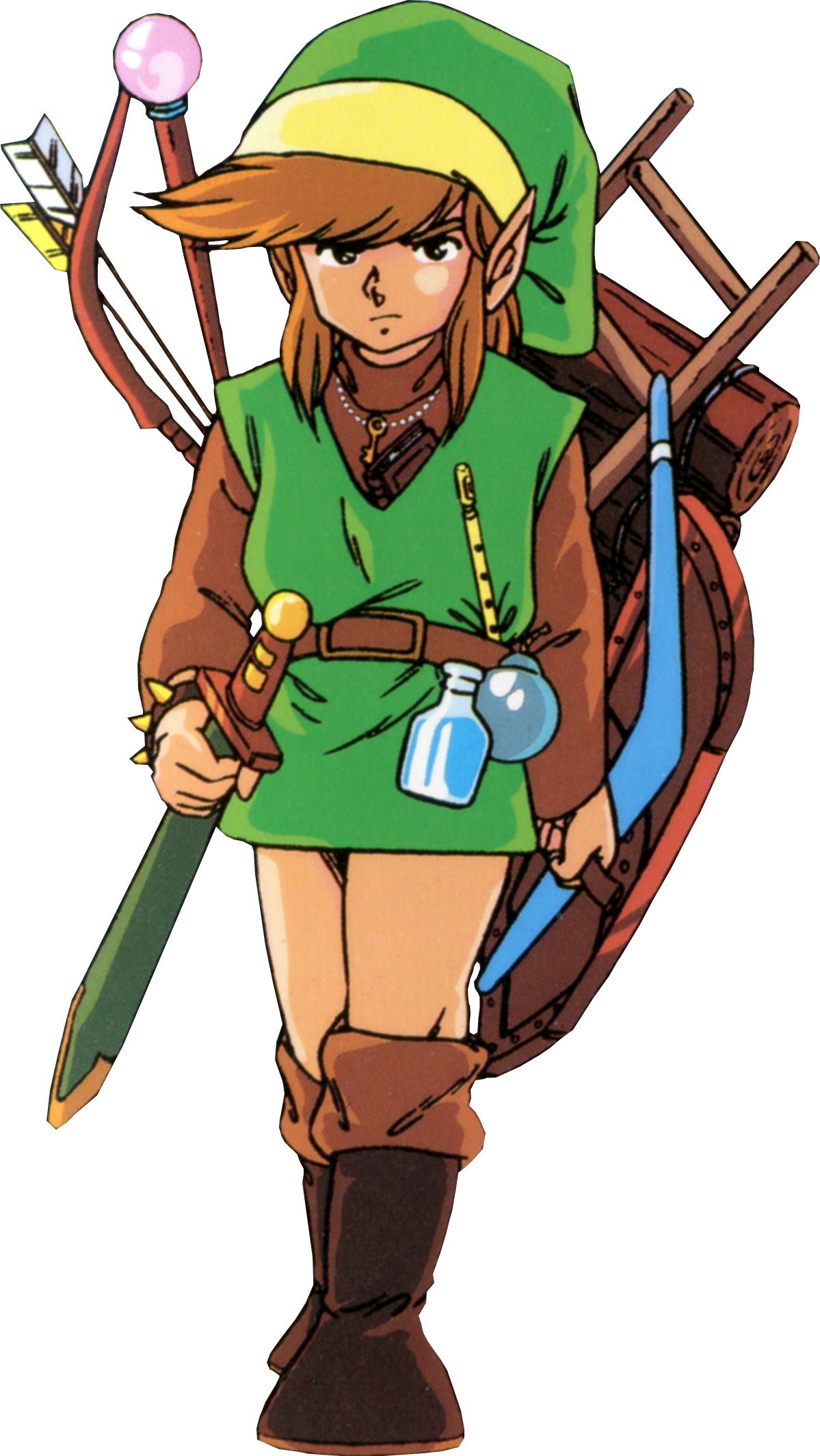 Link Must Destroy All One Hundred Of The Gold Skulltulas - Link The Legend Of Zelda 1 (1082x1920), Png Download