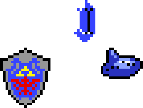 Ocarina Of Time Items - Zelda Shield 8 Bit (740x530), Png Download