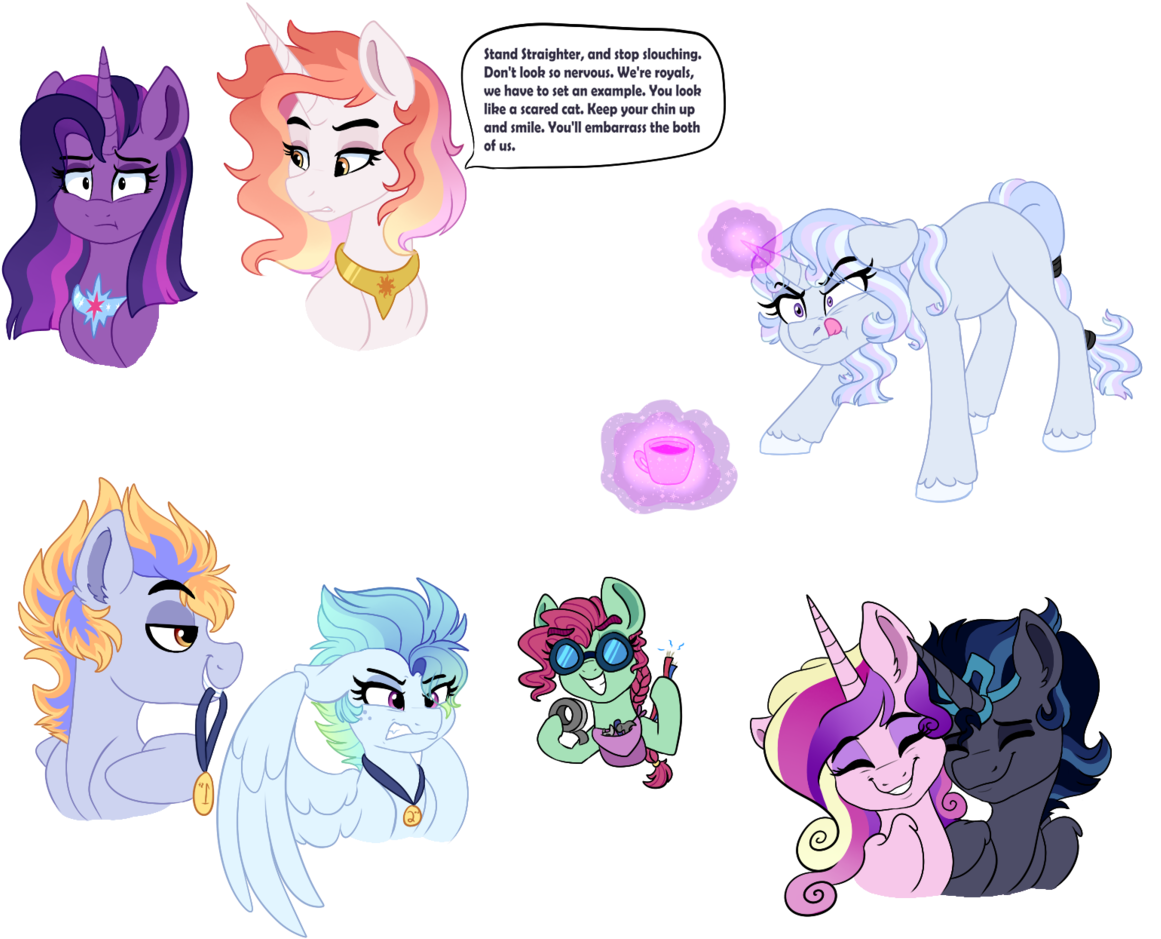 Saphi-boo, King Sombra, Magical Lesbian Spawn, Oc, - Cartoon (1280x997), Png Download