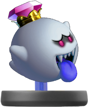 Assembleamiibo Kingboo - King Boo Luigi's Mansion (343x385), Png Download