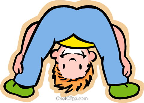 Little Boy Looking Through His Legs Royalty Free Vector - Looking Through His Legs (480x341), Png Download