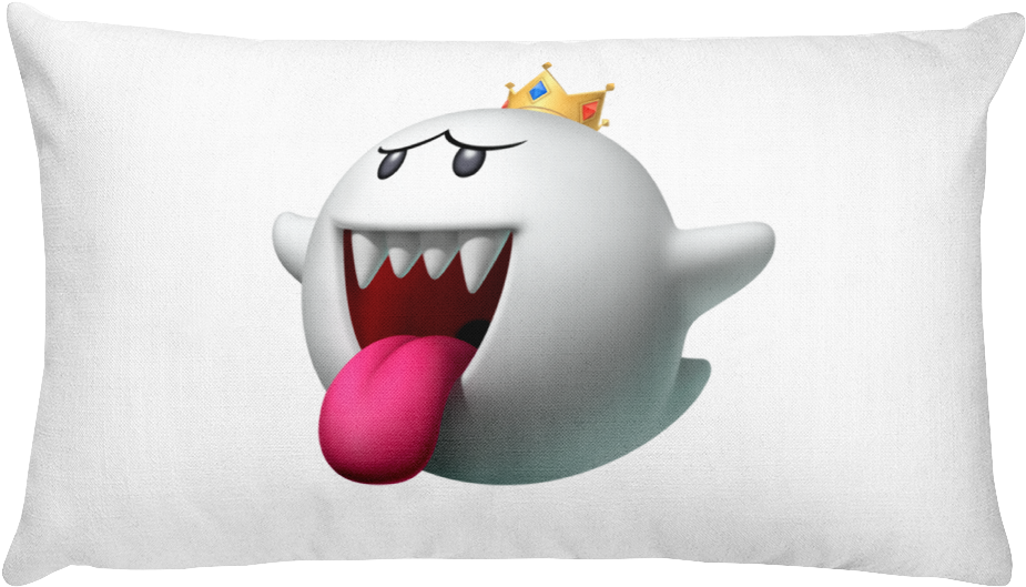 Anime Premium Pillow - King Boo Mario Kart Png (1000x1000), Png Download