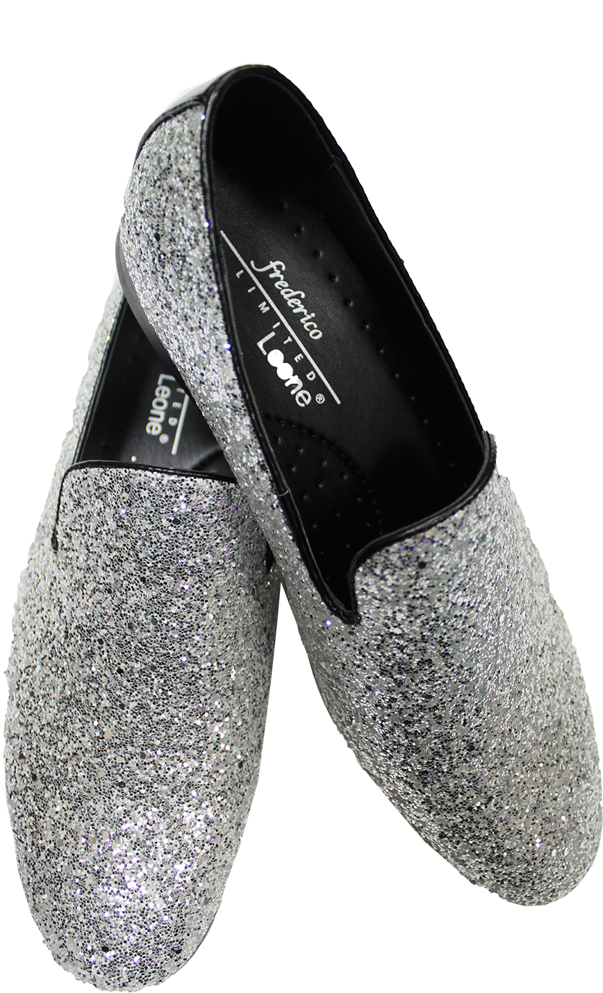 Picture Of Silver Sparkle Shoe Picture Of Silver Sparkle - Slip-on Shoe (1000x1500), Png Download