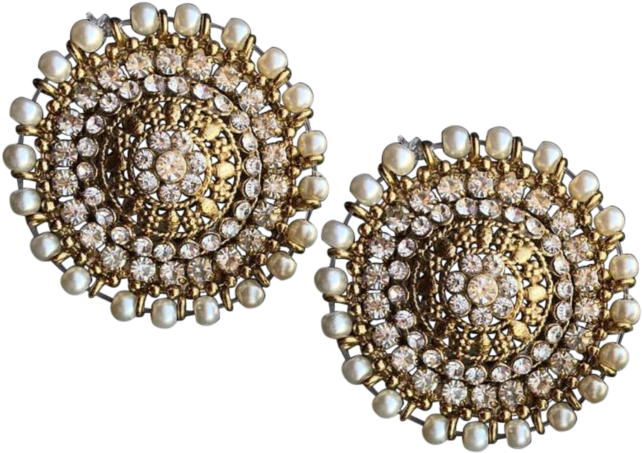 Diksha Earrings - Earring (760x741), Png Download