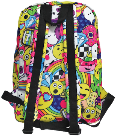 Emoji Party Classic Backpack Girl Scream Emoji Party - Backpack (500x500), Png Download