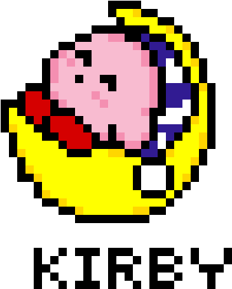 Random Image From User - Kirby Perler Beads Template (600x600), Png Download