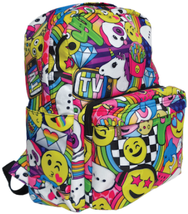 Emoji Party Classic Backpack Girl Scream - Backpack (500x500), Png Download