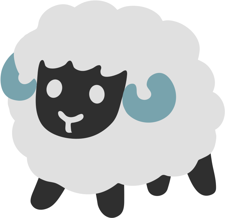 Goat - Sheep Emoji On Android (768x768), Png Download