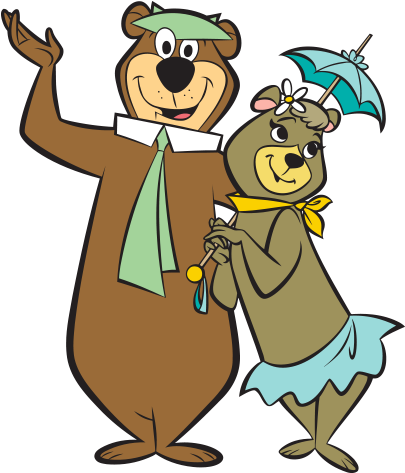 Yogi Bear And Cindy Bear Hugging - Yogi Bear (500x500), Png Download
