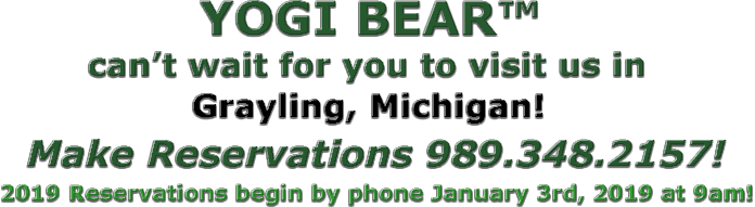 Yogi Bear™cant Wait For You To Visit Us In Grayling, - Yogi Bear's Jellystone Park Campground (696x191), Png Download