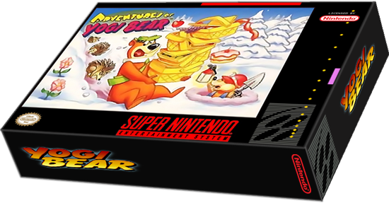 Adventures Of Yogi Bear - Jetsons Invasion Of The Planet Pirates Snes (550x287), Png Download