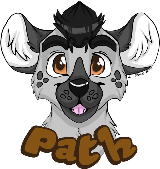 [gifty] Path Hyena Headshot Badge - Badge (652x640), Png Download