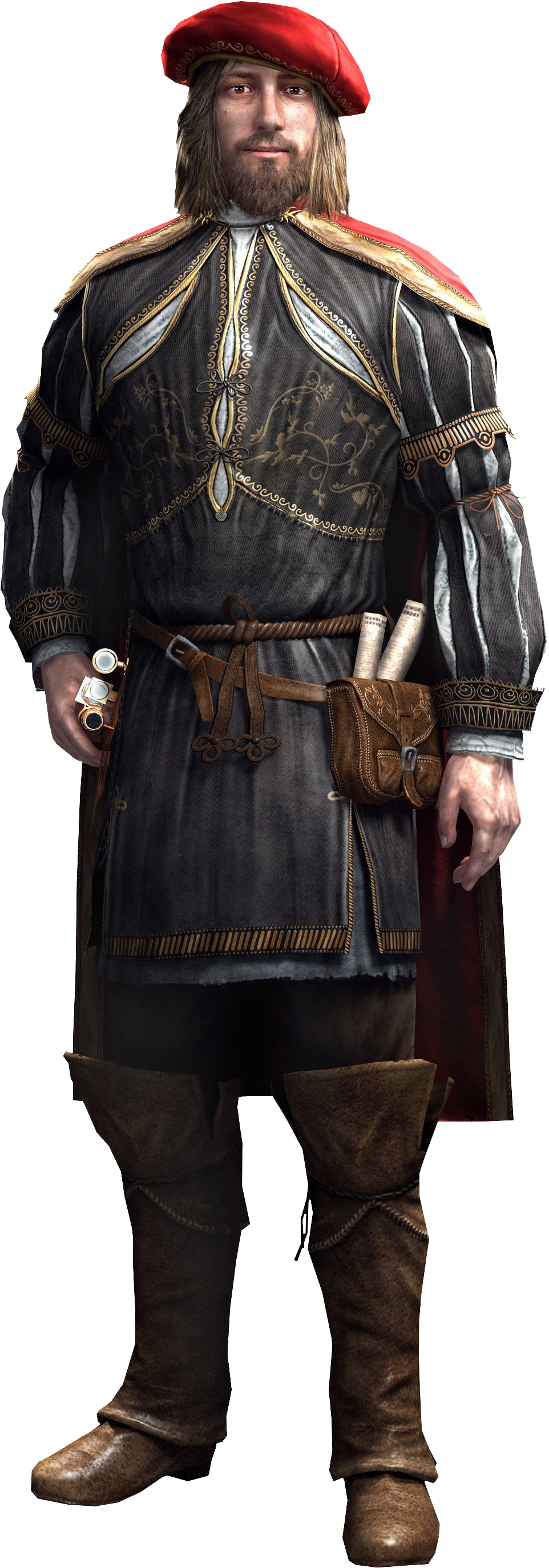 Oh Boy - Leonardo Da Vinci Assassin's Creed Brotherhood (1103x2852), Png Download