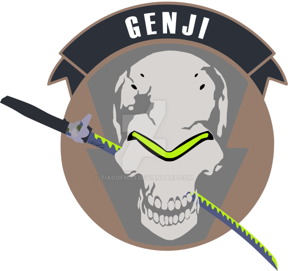 Genji Vector Minimalist - Metal Gear Solid Outer Heaven Emblem Velcro Patch (921x867), Png Download
