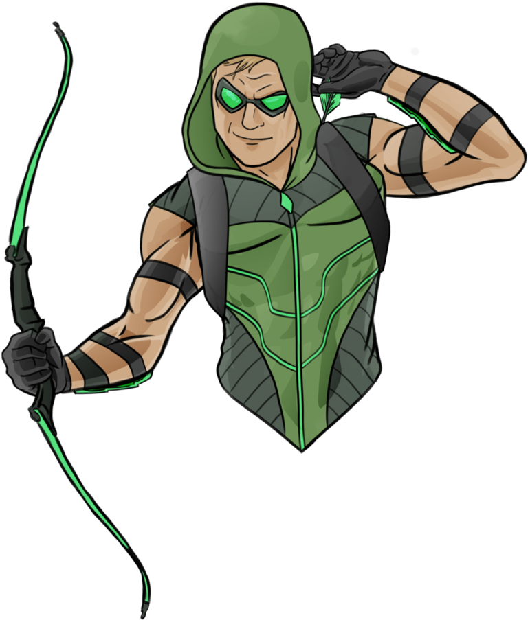Green Arrow Oliver Queen Dc Comics Fanart Gotham At - Green Arrow Origins New 52 (831x962), Png Download