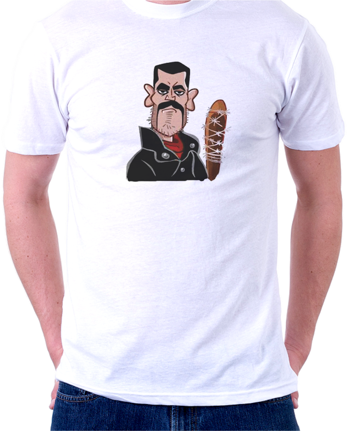 Negan Desenho Pro Site - T Shirt (1276x1484), Png Download
