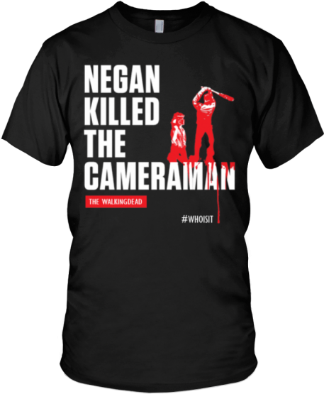 Negan Killed The Cameraman - We Stand For The Flag We Kneel (470x559), Png Download