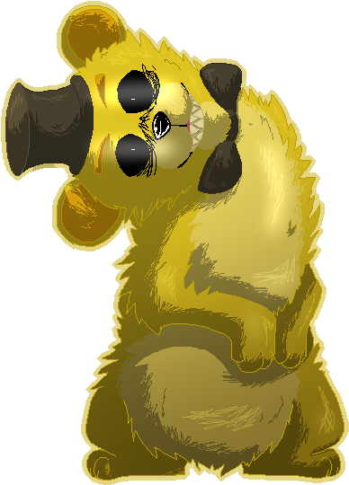 Fnaf] Golden Freddy Wspeedpaint By Xxthatepicdrawerxx - Fnaf Golden Freddy Drawings (954x675), Png Download