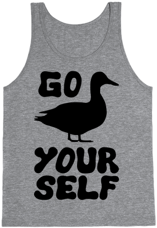 Go Duck Yourself Tank Top - Christmas Workout Shirt (484x484), Png Download
