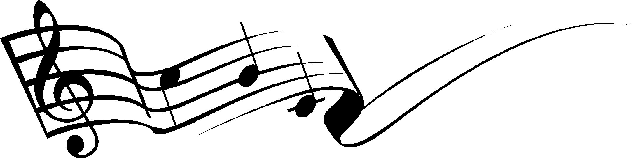 Notes Png For Free Download On - Music Notes No Background (2170x543), Png Download