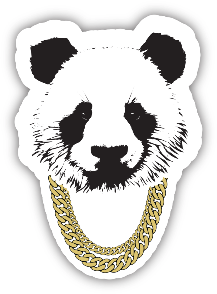 Panda Chain - White (1000x1000), Png Download