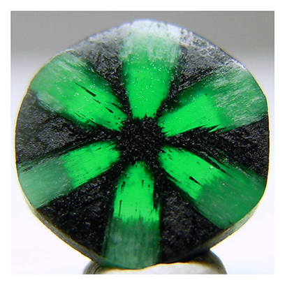 When This Trapiche Emerald Was Formed, Nearby Carbon - Gem With Impurities (748x421), Png Download