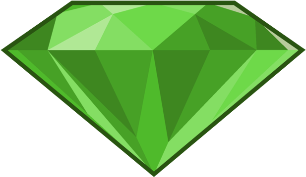 Emerald Stone Png Transparent Images - Bfdi Green Ruby (640x365), Png Download
