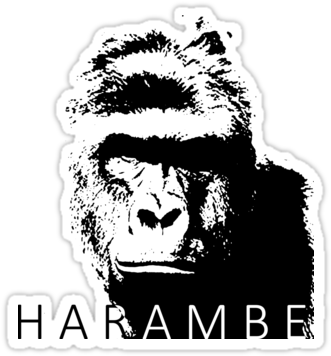 A Tribute To Harambe - Harambe Vintage T-shirt (375x360), Png Download