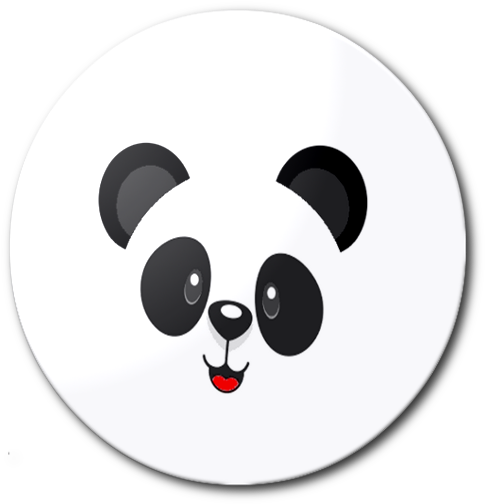 Panda Bear Face Alfabeto O 505×510 Pixels - Alfabeto Panda Png (505x510), Png Download