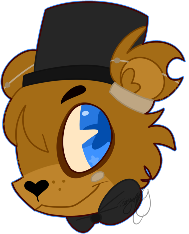 Freddy Fazbear Cute Cartoon (817x977), Png Download