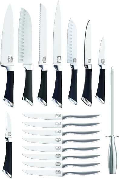 Chicago Cutlery 1119644 Fusion Image - Chicago Cutlery 1119644 Fusion Forged 18-piece Knife (600x600), Png Download