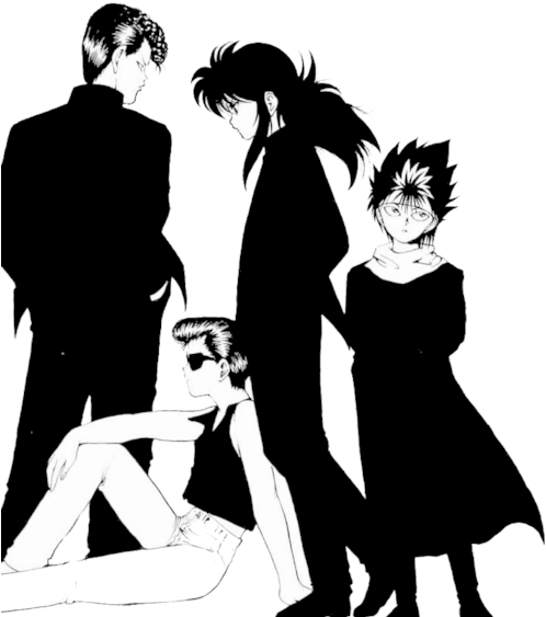 Posted 2 Months Ago With 1,449 Notes - Hiei Yuyu Hakusho Manga (500x637), Png Download