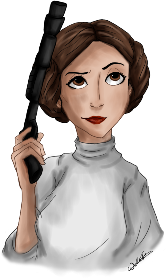 Cartoon Princess Leia Png - Star Wars Princesa Leia Png - Free ...