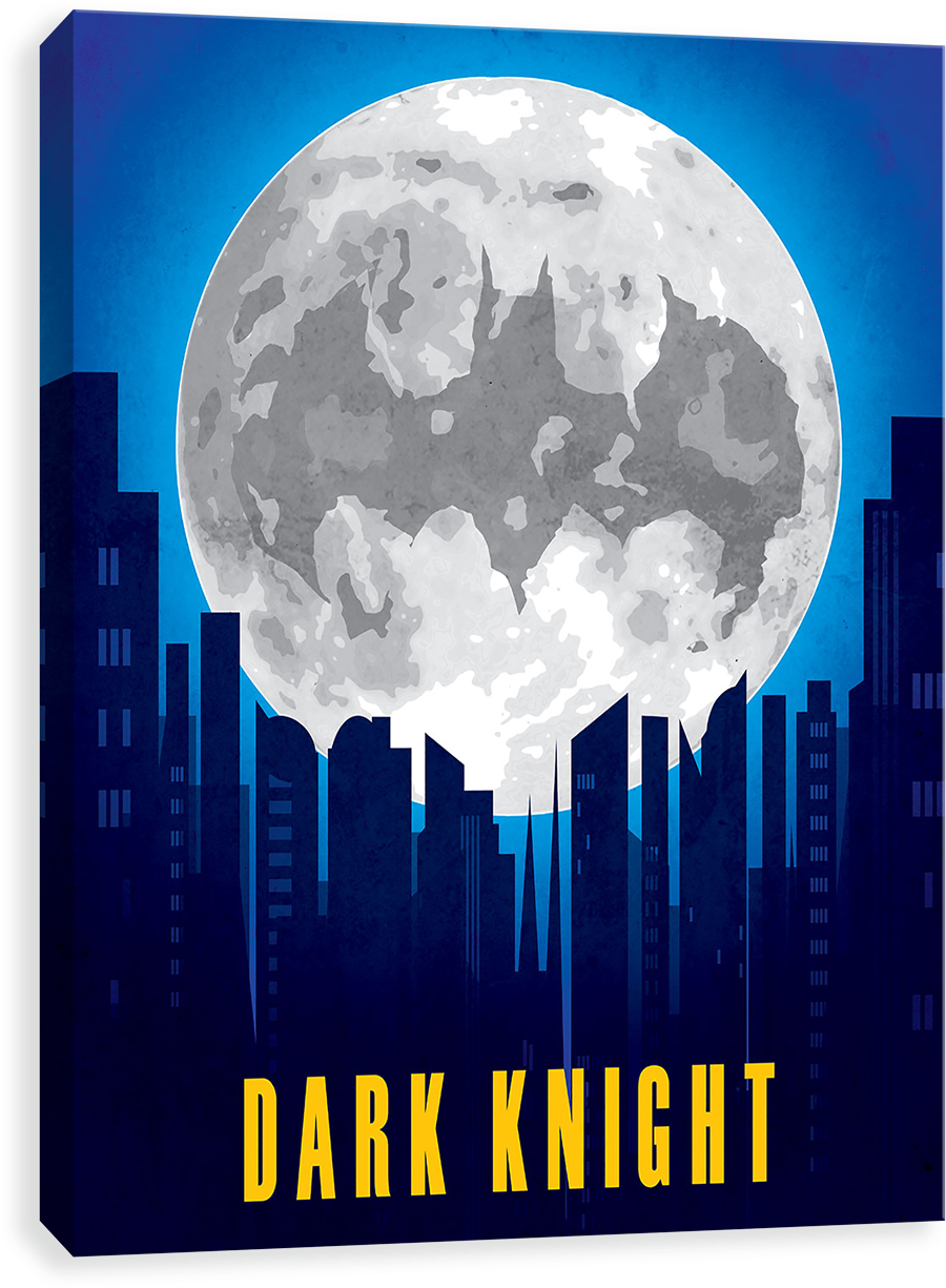 Moon Dark Knight - Graphic Design (1280x1280), Png Download