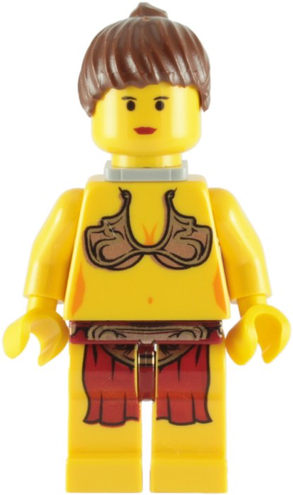 Lego Princess Leia Slave Minifigure - Princess Leia Bikini Lego (700x700), Png Download