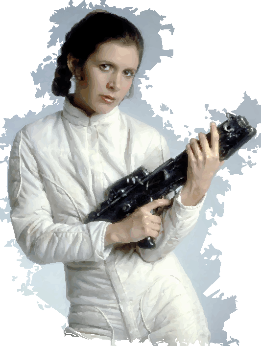 Starwars Princess Leia - Princess Leia The Empire Strikes Back (533x707), Png Download