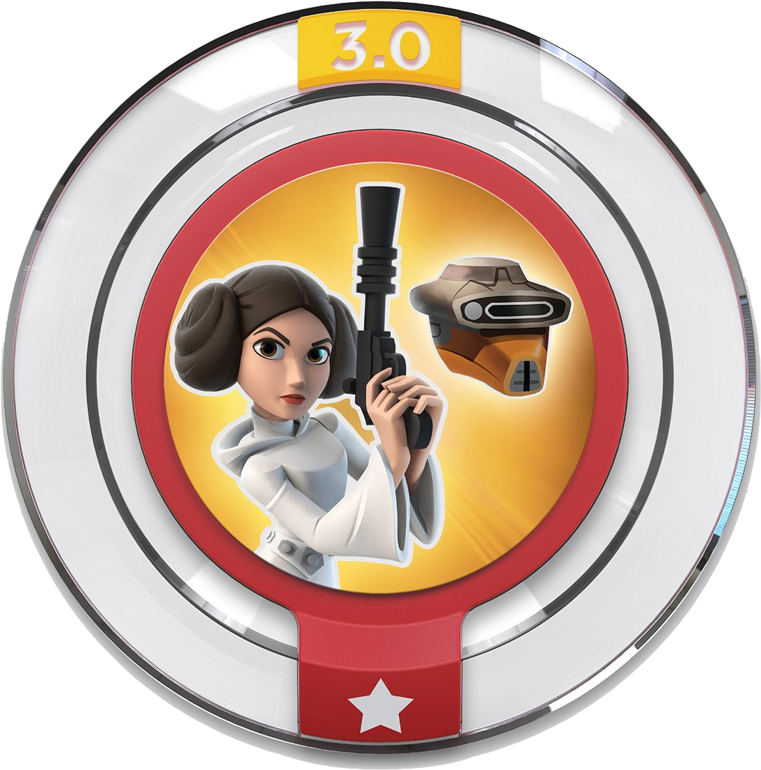 Princess Leia Boushh Disguise Power Disc - Disney Infinity 3.0 Edition: Star Wars Rise Against (1500x1500), Png Download
