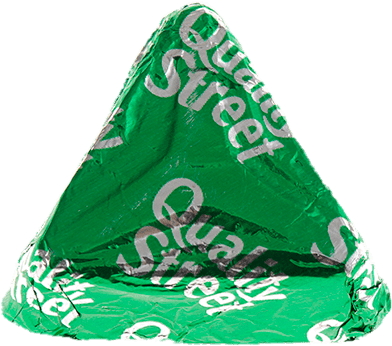 Noisette Triangle - Quality Street Green Triangle Png (614x404), Png Download