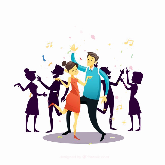 Dance Party Png Image - Dance Party Cartoon (650x650), Png Download