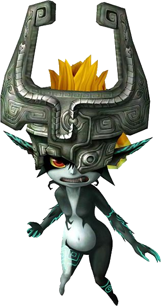Midna Angry - Twilight Princess Midna Mask (316x599), Png Download